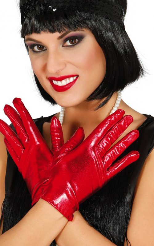 red gloves, short red gloves, κοκκινα γάντια , charleston 